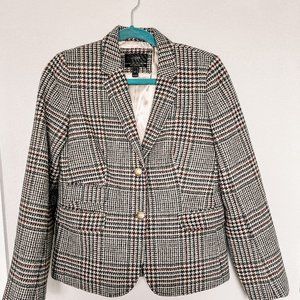 J. Crew Schoolboy Houndstooth Blazer Size 6